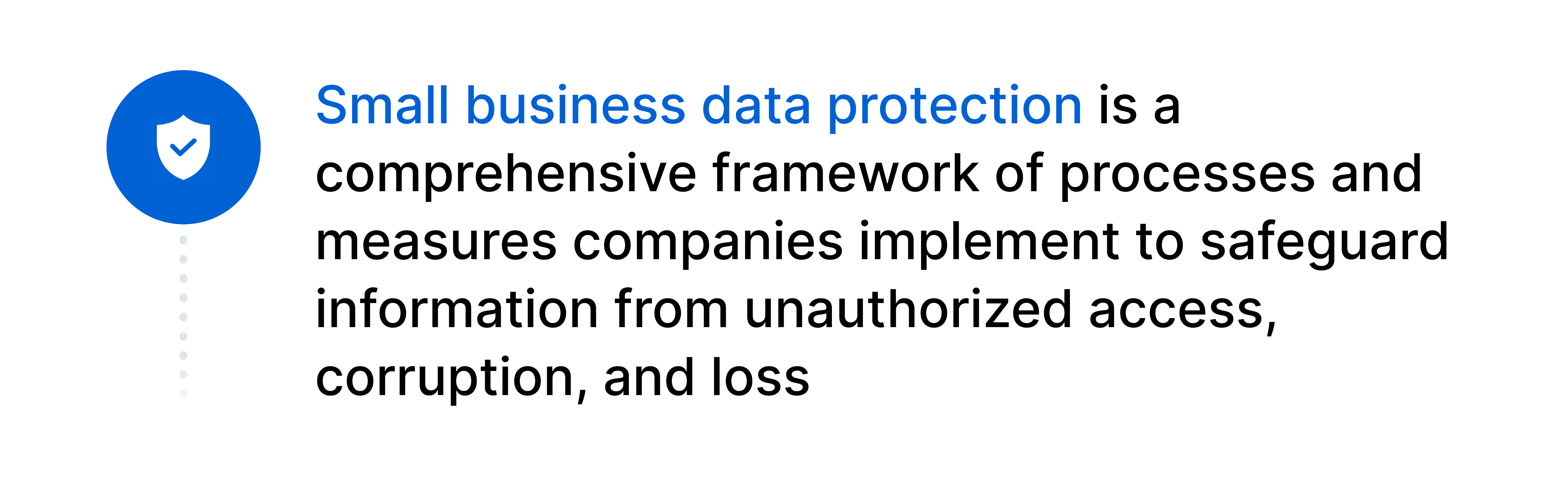Small business data protection definition.