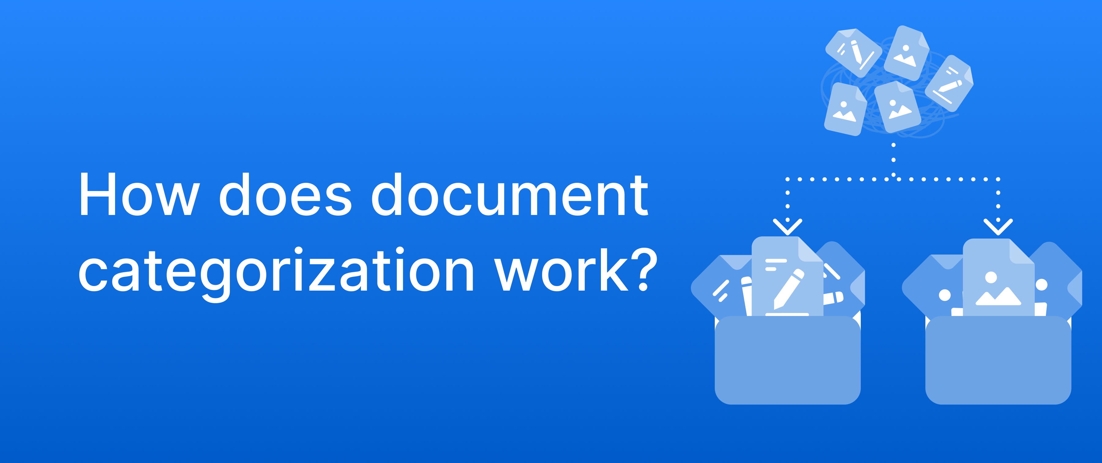 Cover image for a blog on “How does&nbsp;document categorization work?”