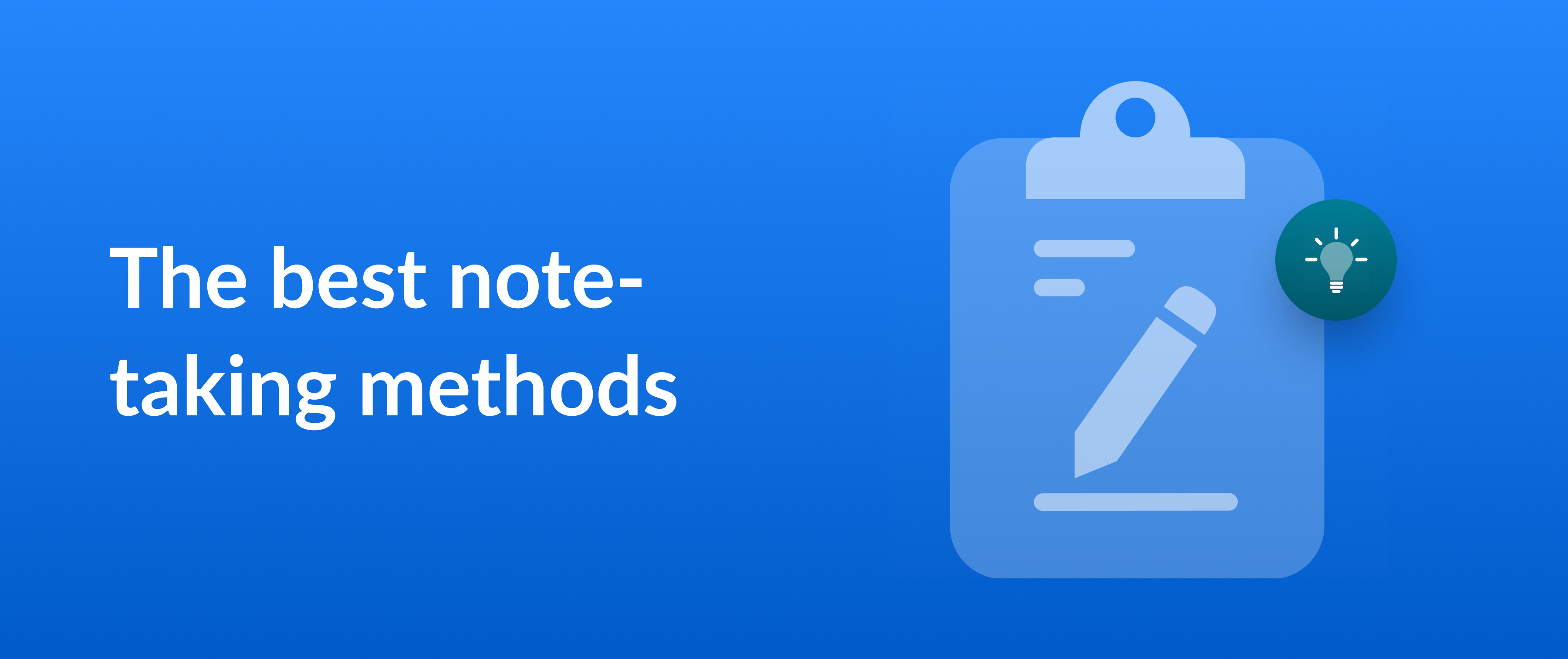 Cover image for a blog on the best note-taking methods